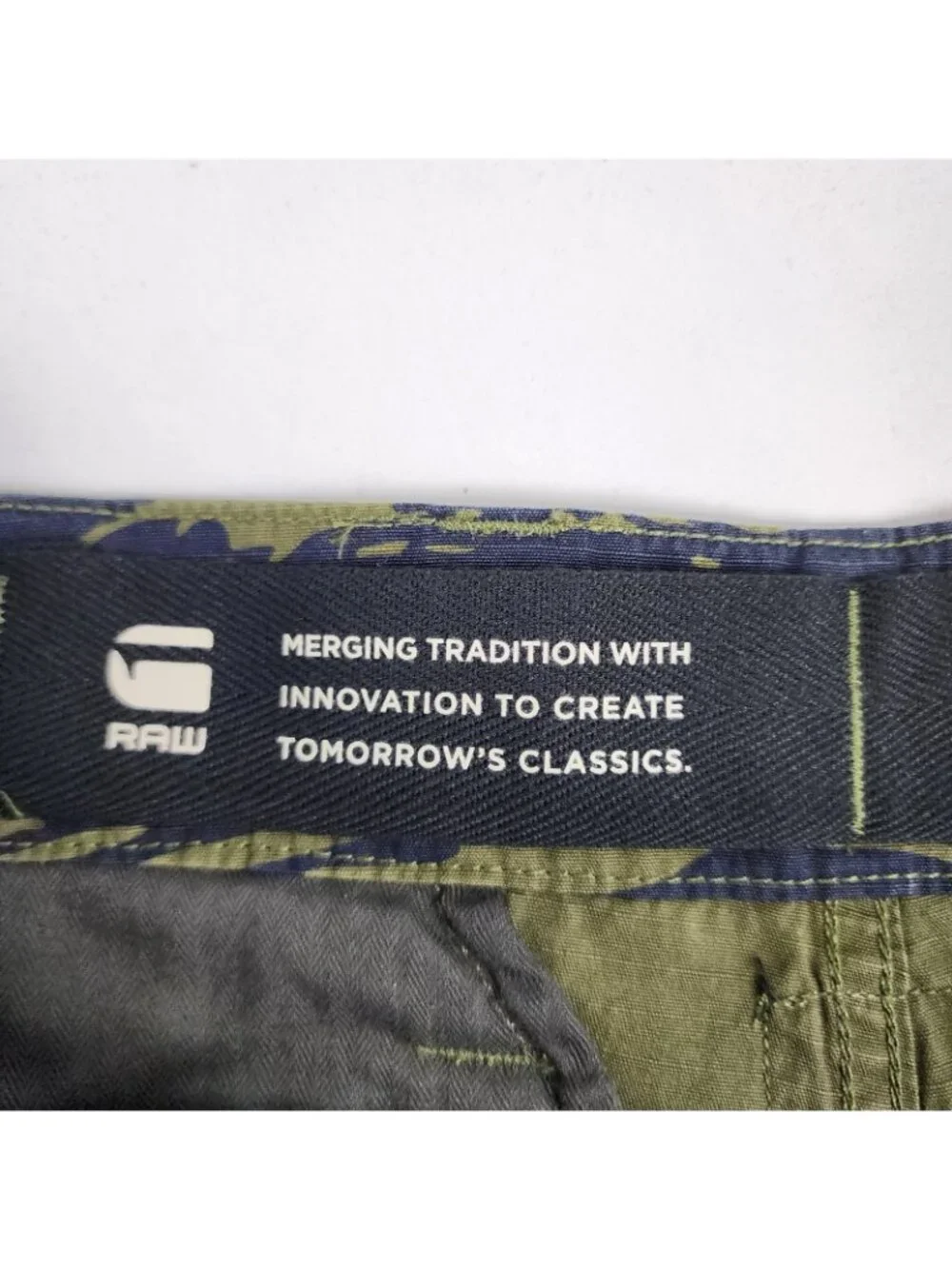 G Star RAW Pants Mens 30x32 Tiger Camo 3D Tapered Cargo 2.0 Vintage Ripstop NWT
